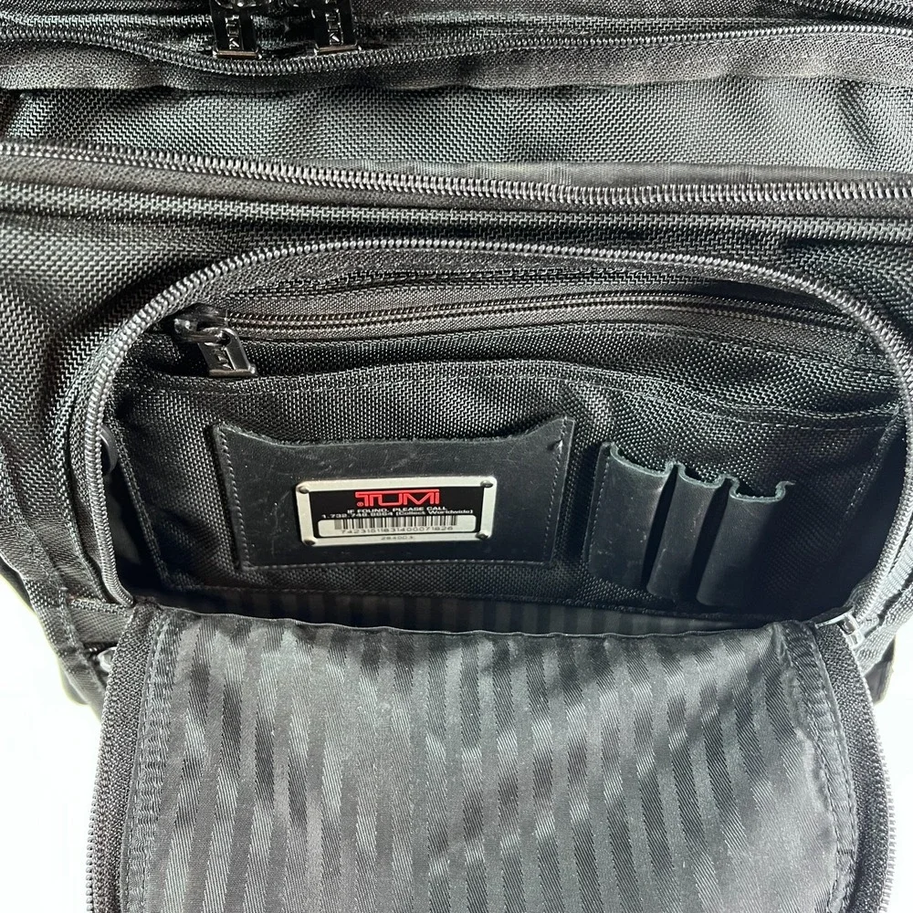 Tumi Alpha 2640D3 Ballistic Nylon Backpack Black Laptop Travel Work Bag